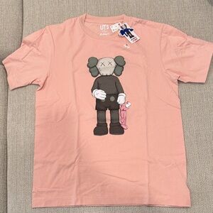 KAWS Unisex Light Pink Graphic Tee